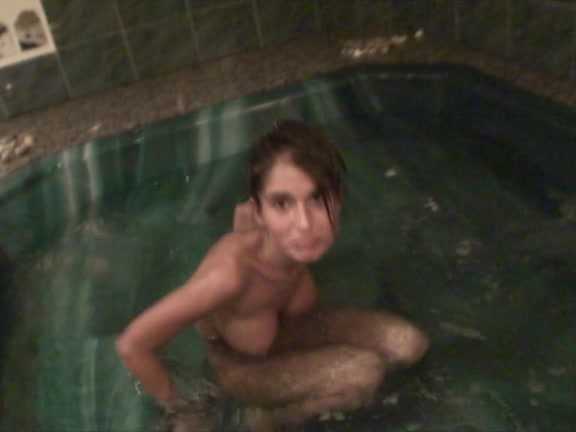 Sexy dilettante pair and agonorgasmos leading fuck in Jacuzzi