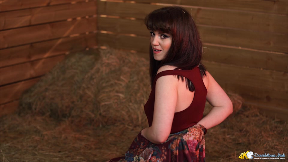Zoe Page in Barn Boobs - DownblouseJerk