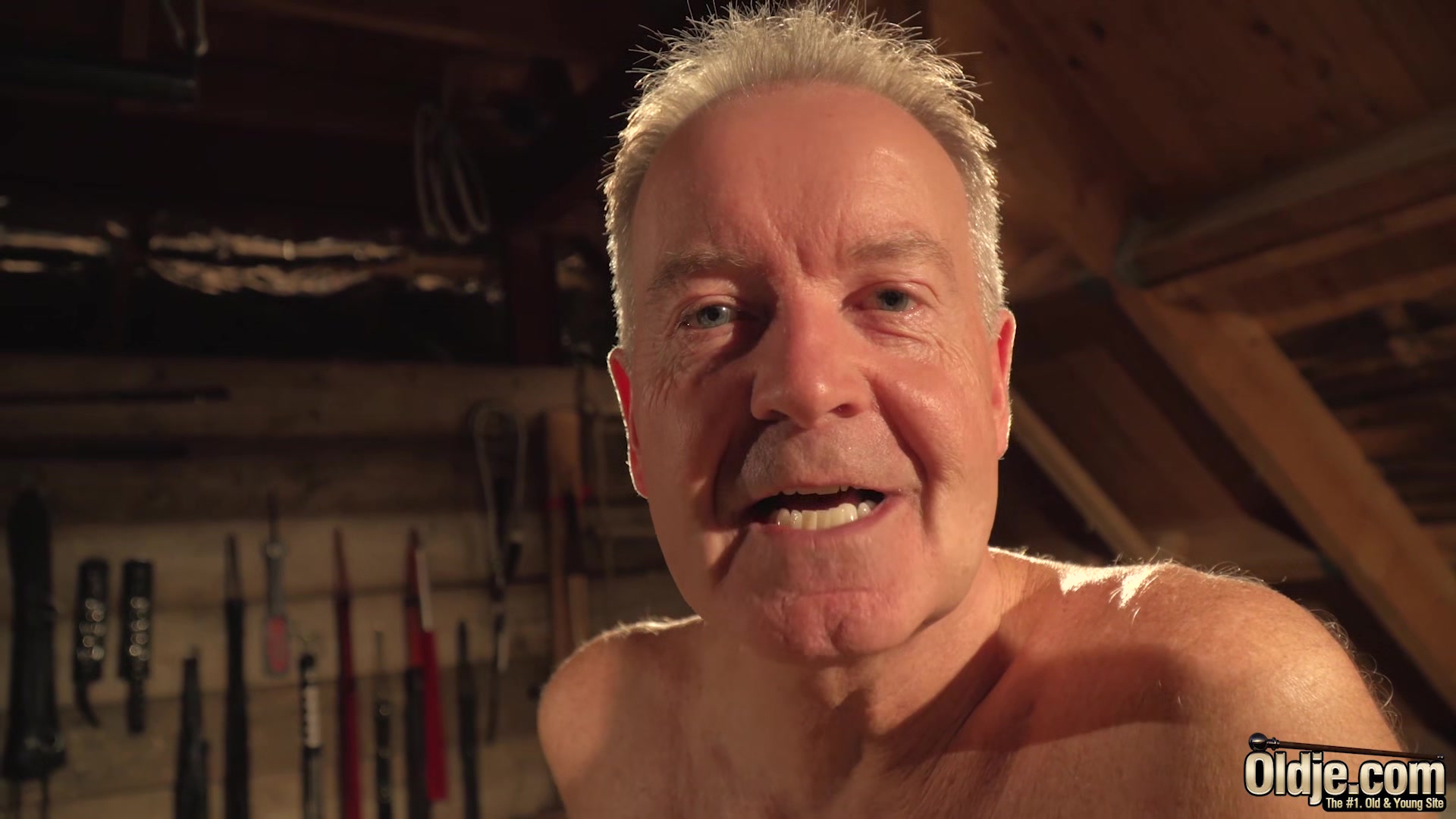 Grandpa tied up and fucked by teen 18+ so fucking hot