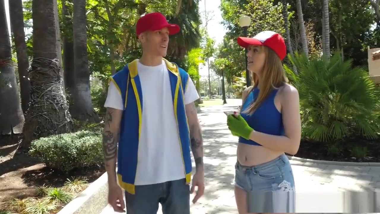 teen 18+ stepsister catching a rare Pokemon