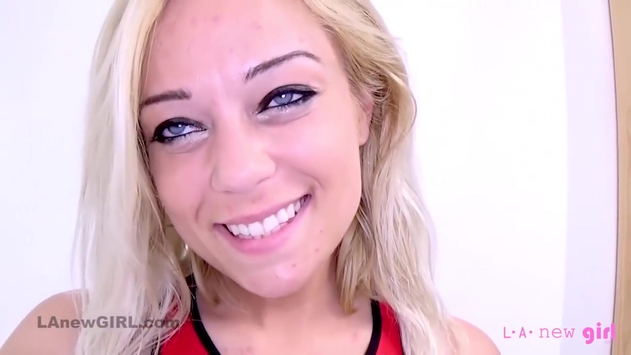 Slutty Blonde Swallows Cum