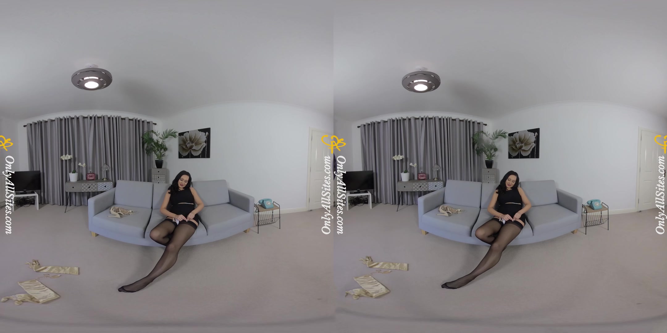 Bonnie - In Black Dress - OnlyTease