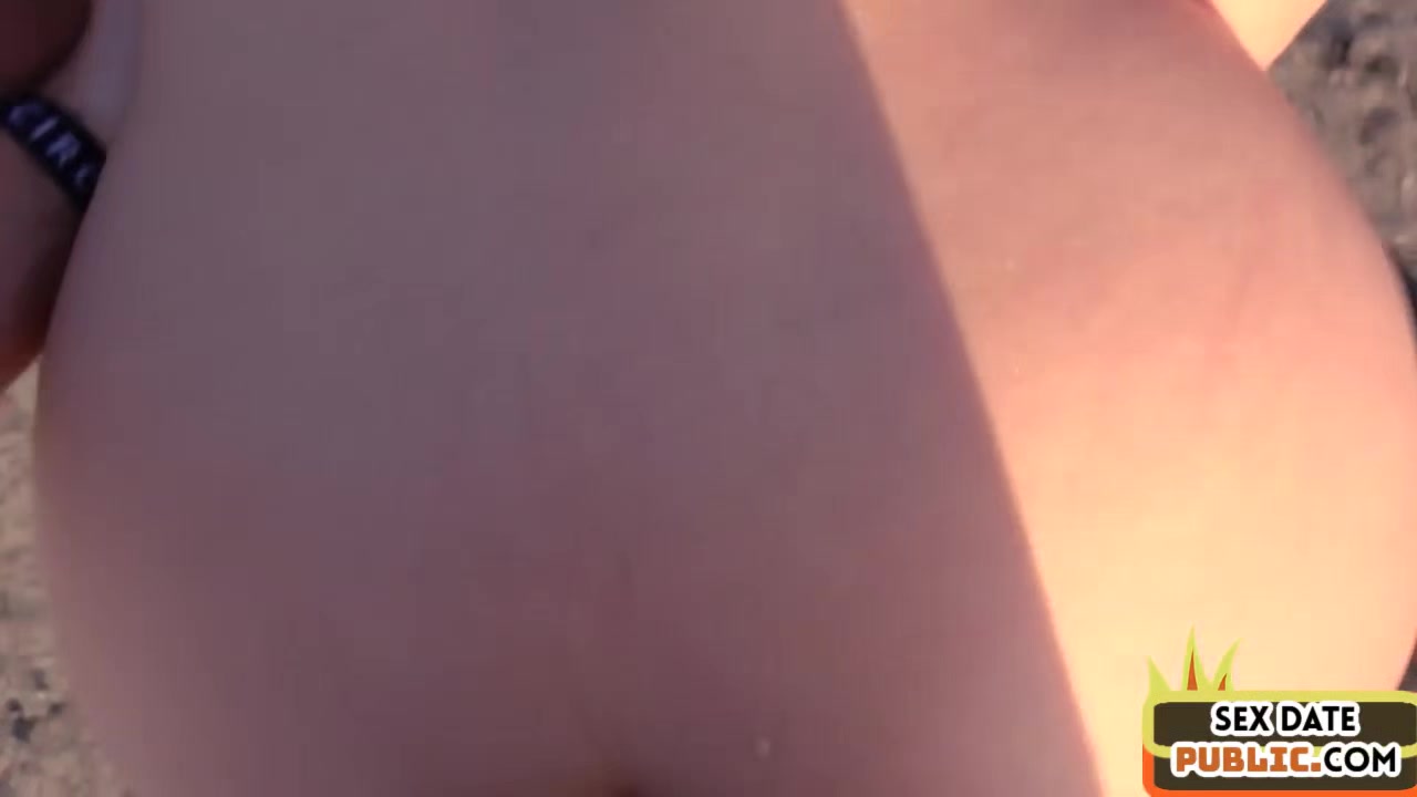 Redhead busty babe fucked in public outdoor by sex date