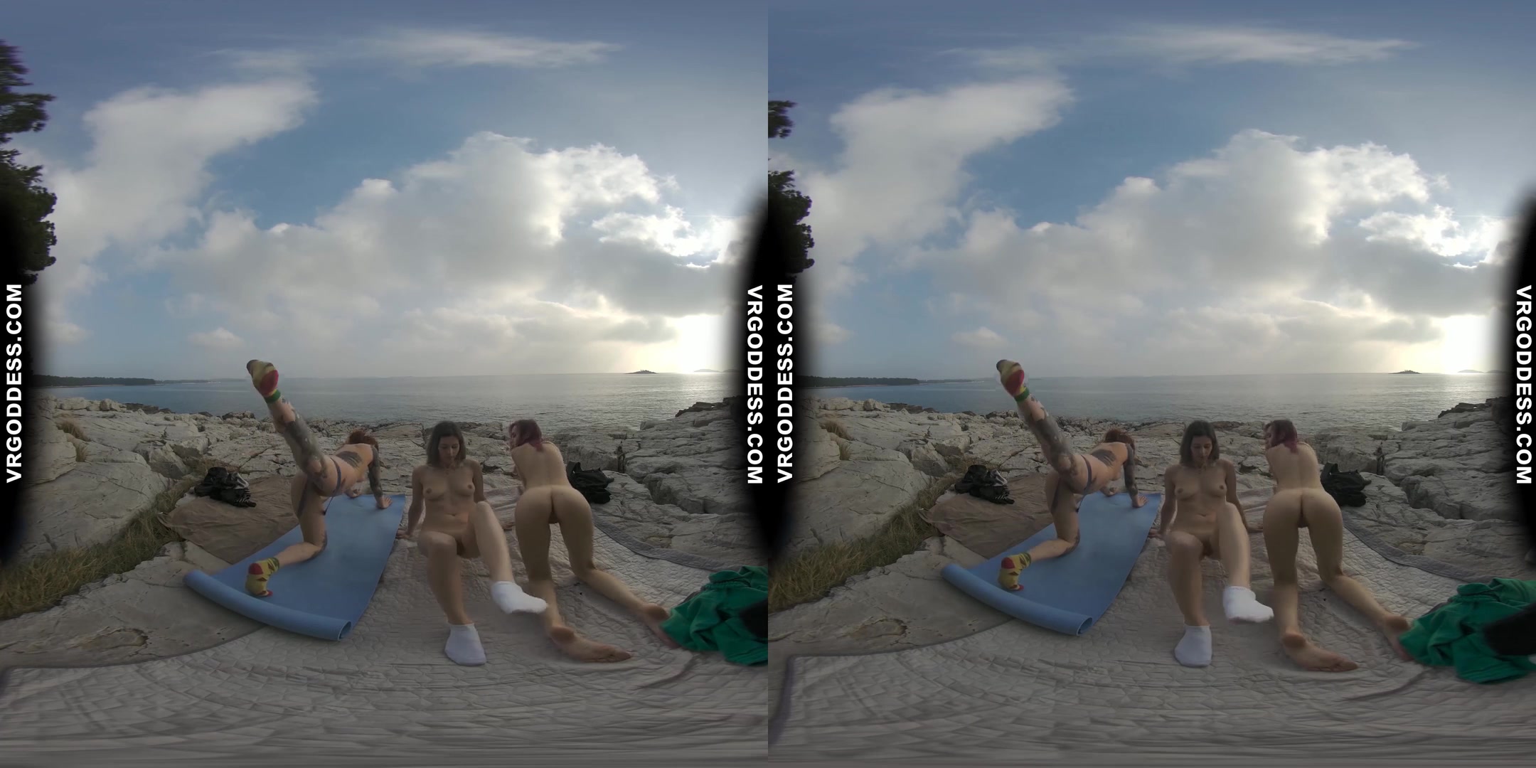 Cheri Josie Poppy Winter Beach Vacation Nude Yoga Outdoors