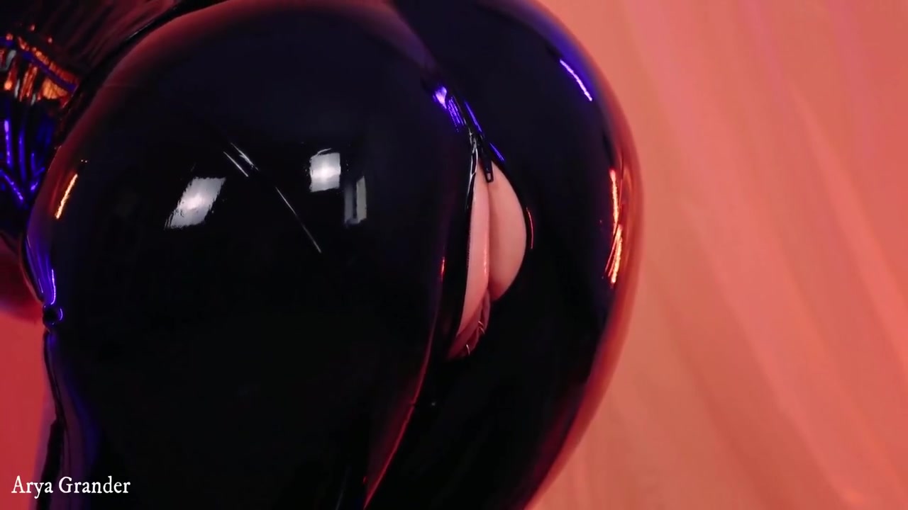 Latex Rubber Catsuit Compilation Video By Milf Fetish Model - Arya Grander