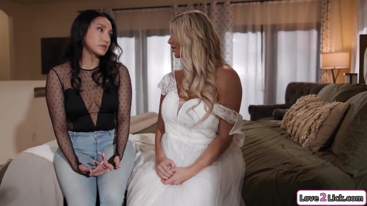 Licks Her Curvy Maid Of Honor Before Her Wedding - Vicki Chase And Kayley Gunner