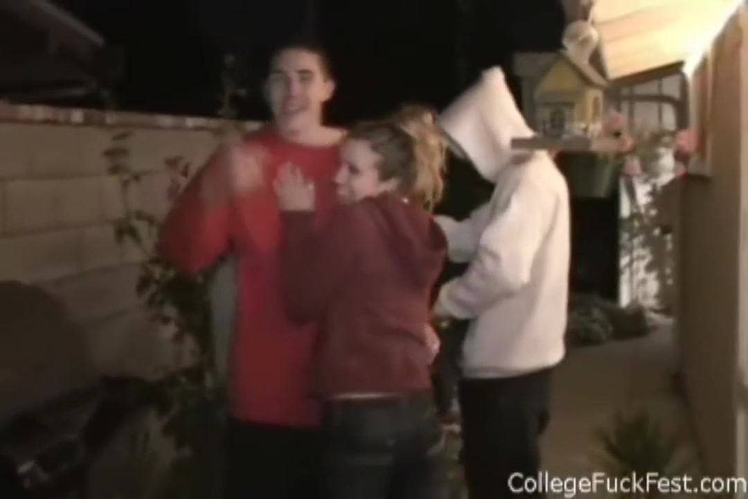 teen 18+ Slut Gets Spitroasted In Horny Frat Scene 6 Min