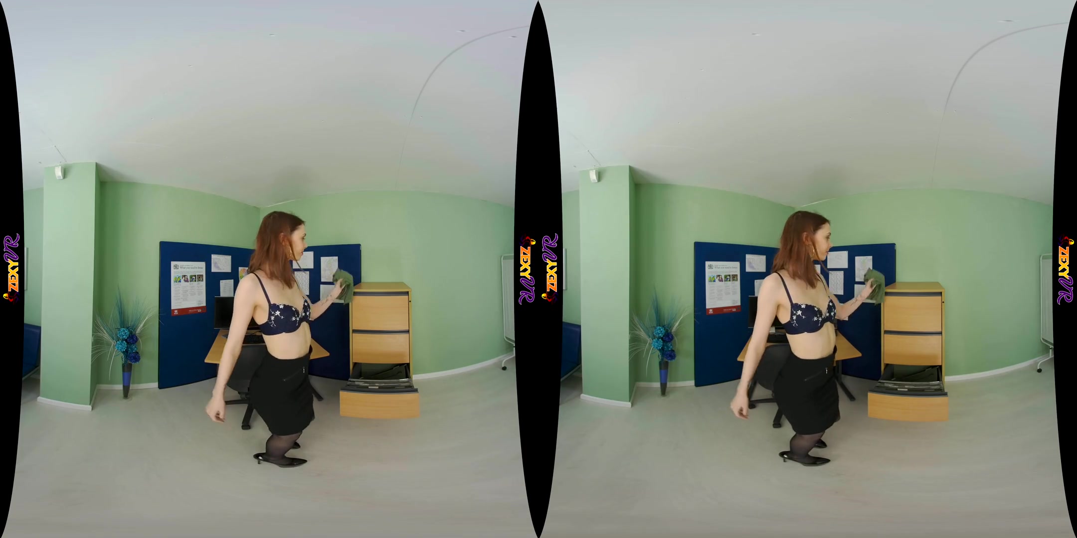 Office Cutie - Small Tits Babe Solo Striptease - SexLikeReal