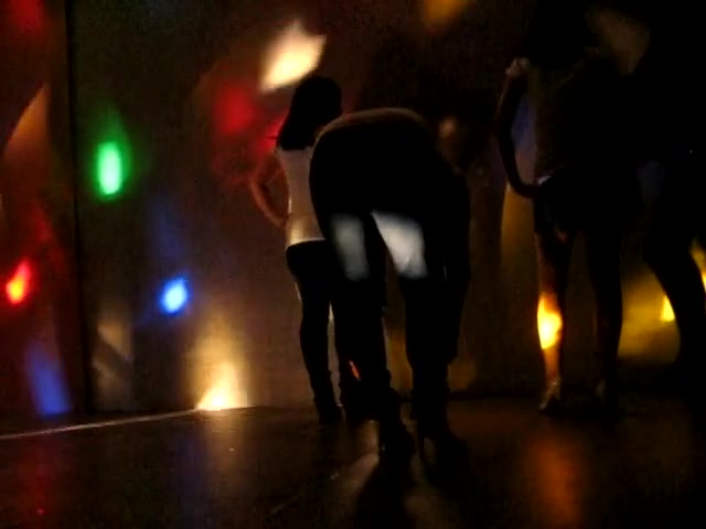 Asian dude filming his girl tired after dance show