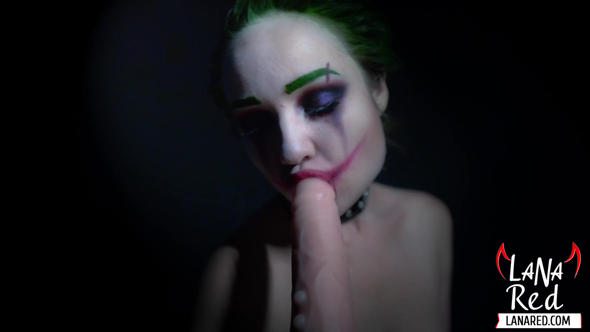 Joker Girl Riding On Dildo And Pussy Fucking Dildo Babe With Big Ass - Sex Movies Featuring Lana Red