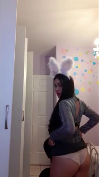 Cute teenage girl trying to show off her body in tight dress - teen 18+ strip