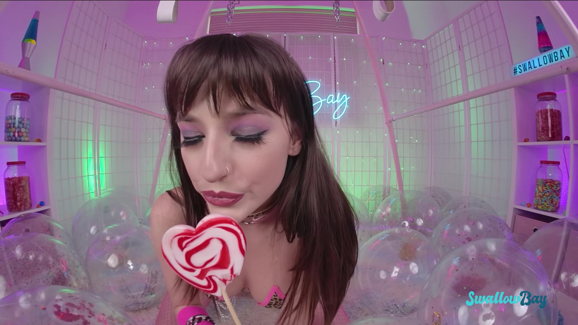 Swallowbay Deepthroat and rough fucking with Lana Smalls VR