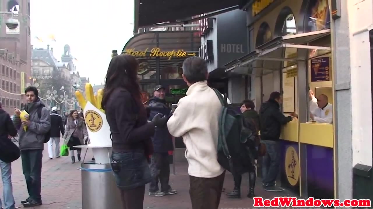 Bigtitted dutch hooker cocksucking before sex