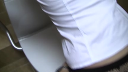 Woman fuck in public shitter