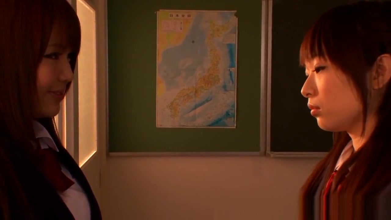 Lesbian nippon schoolgirls 18+ kissing in class
