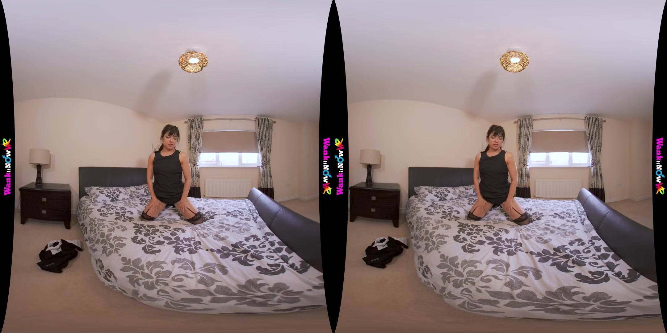 New Home Wank - Gorgeous British Brunette Solo Striptease