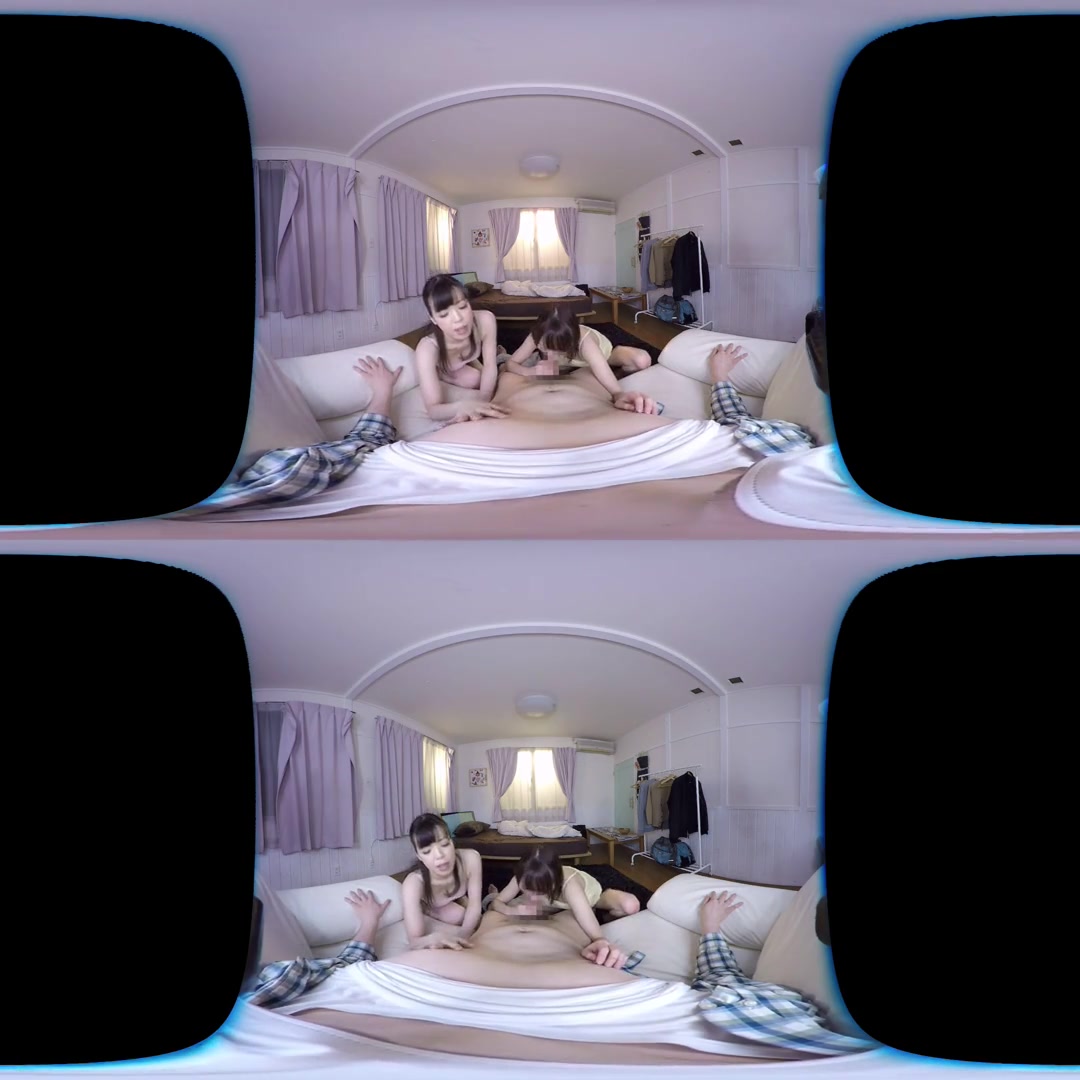 Heart-Pounding Kiss Double Blowjob; JAV Threesome Oral Creampie