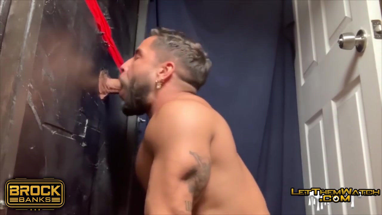 Brock Banks And Dante Martin - Huge Muscle Stud Glory Hole Bareback Group Anon Juven