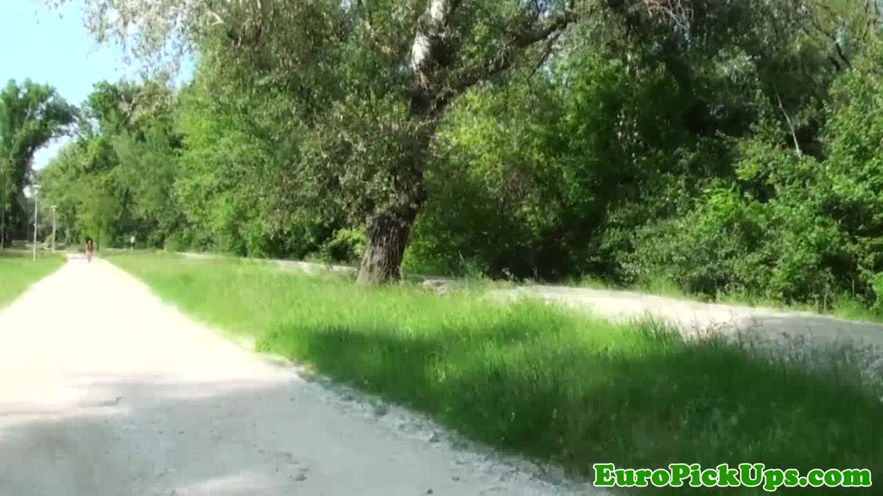 Pickedup euro Marie Getty cockriding outdoors
