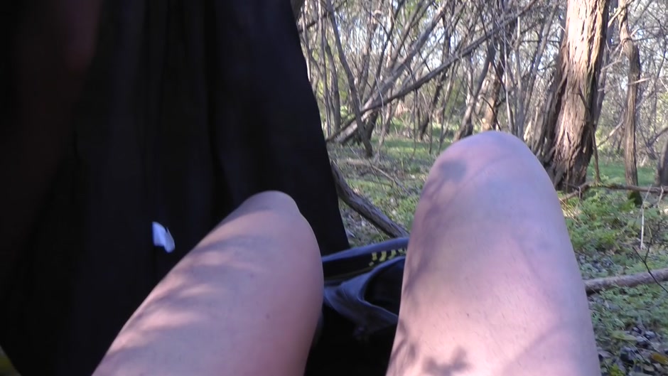Lusty blonde gets naked in public and then fucks