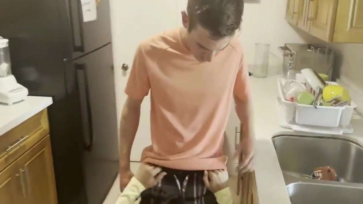 Step mom Helps Messy Step son Tidy Up