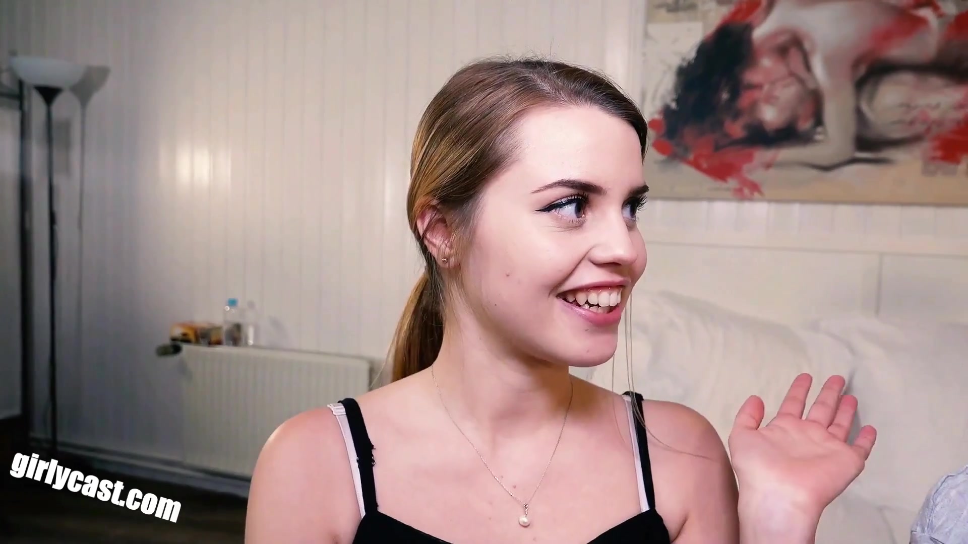 Sweet teen 18+ Jamie First Threesome - 1