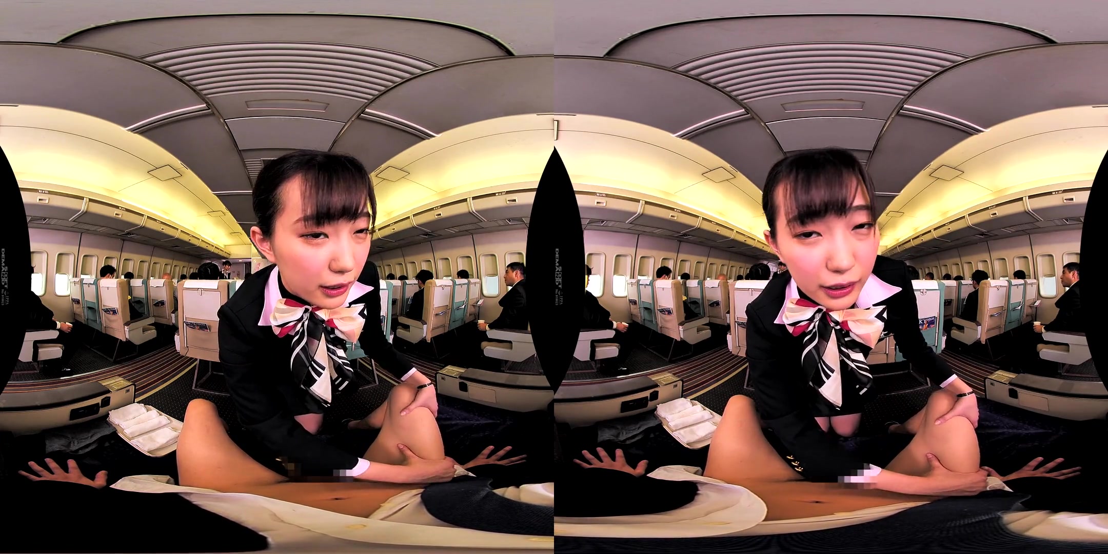 In-Flight Pussy Straddling VR 1 - Asian Uniform Public Sex