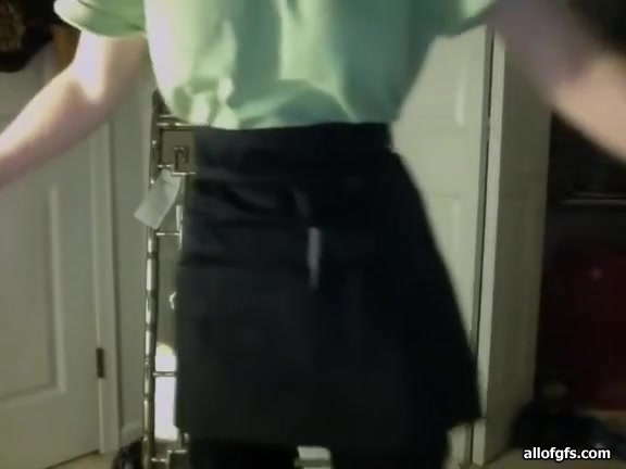 Our lovers nerdy working girl striptease