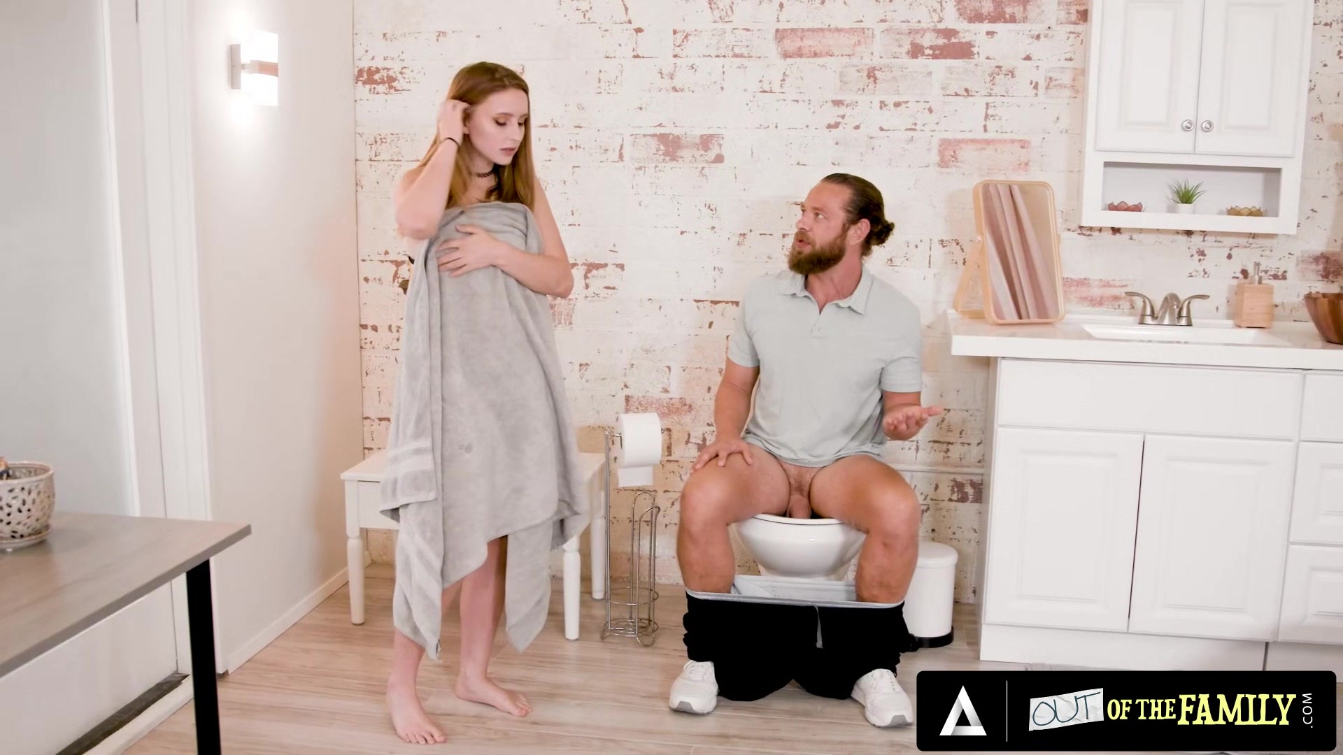OUT OF THE FAMILY - Stunning Brunette Laney Grey Put Her Stepbrother's Cock Deep In Her Tight Pussy