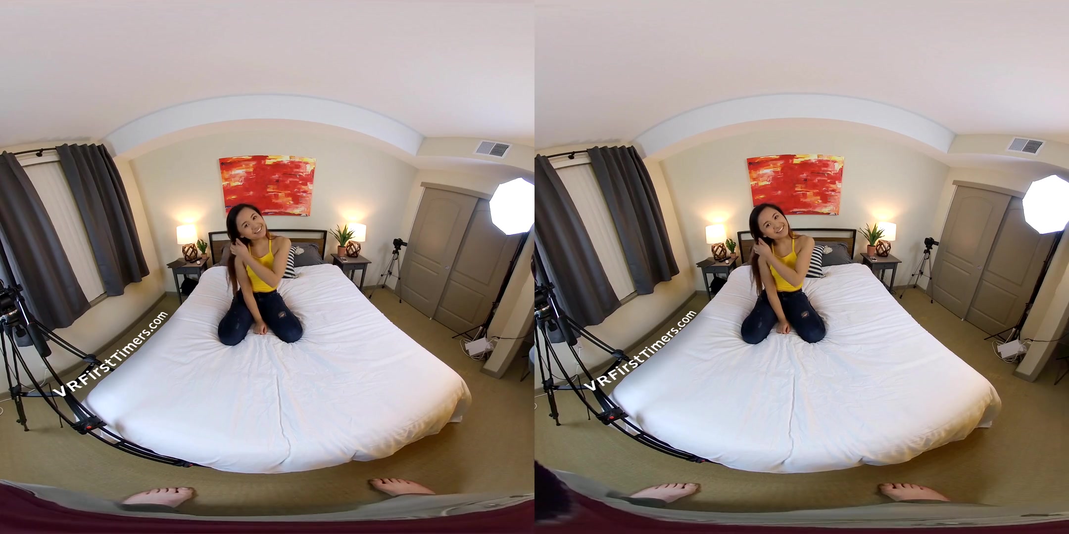 AMATEUR VR PORN Elle Voneva's First VR Shoot