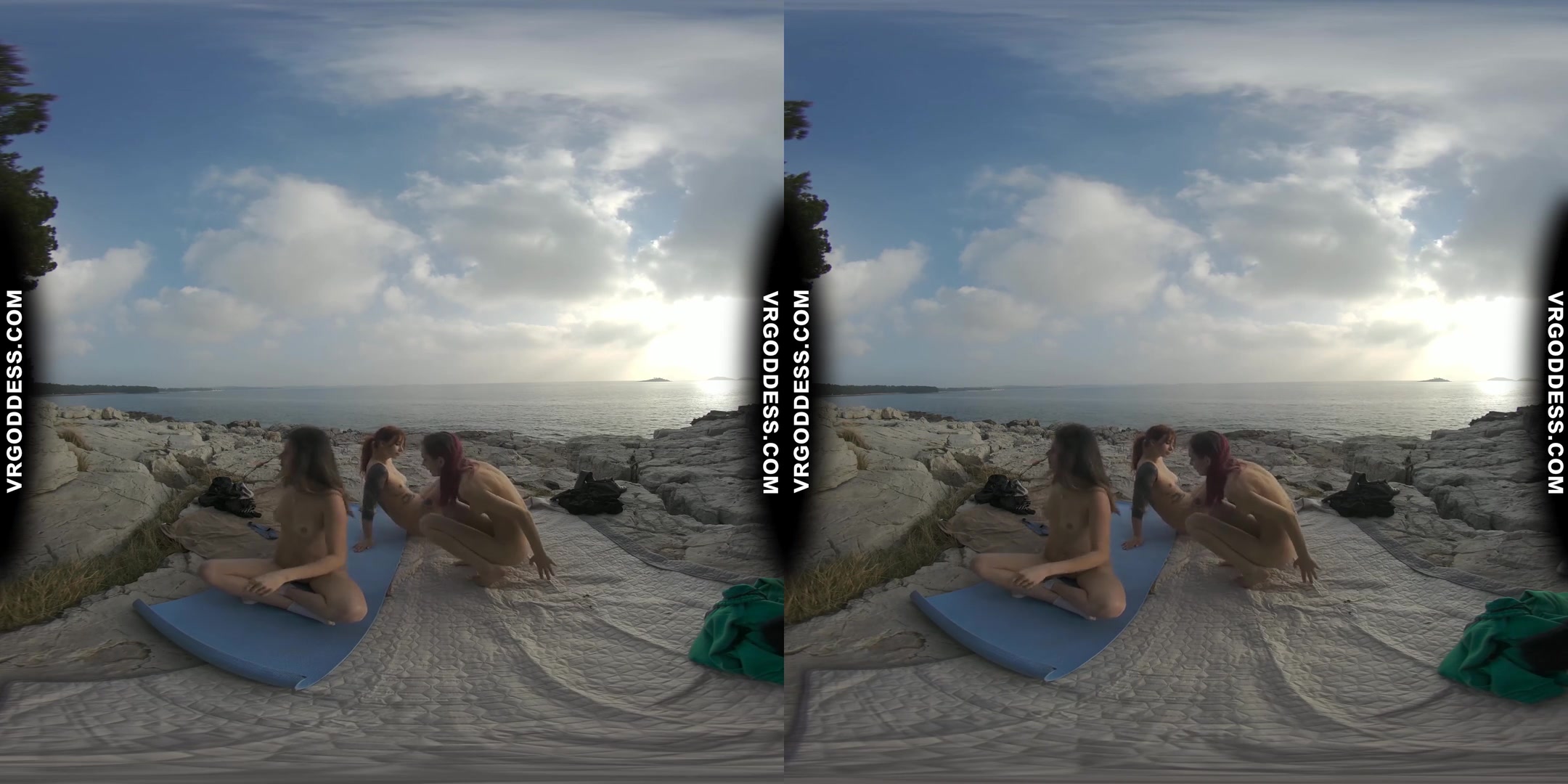 Cheri Josie Poppy Winter Beach Vacation Nude Yoga Outdoors