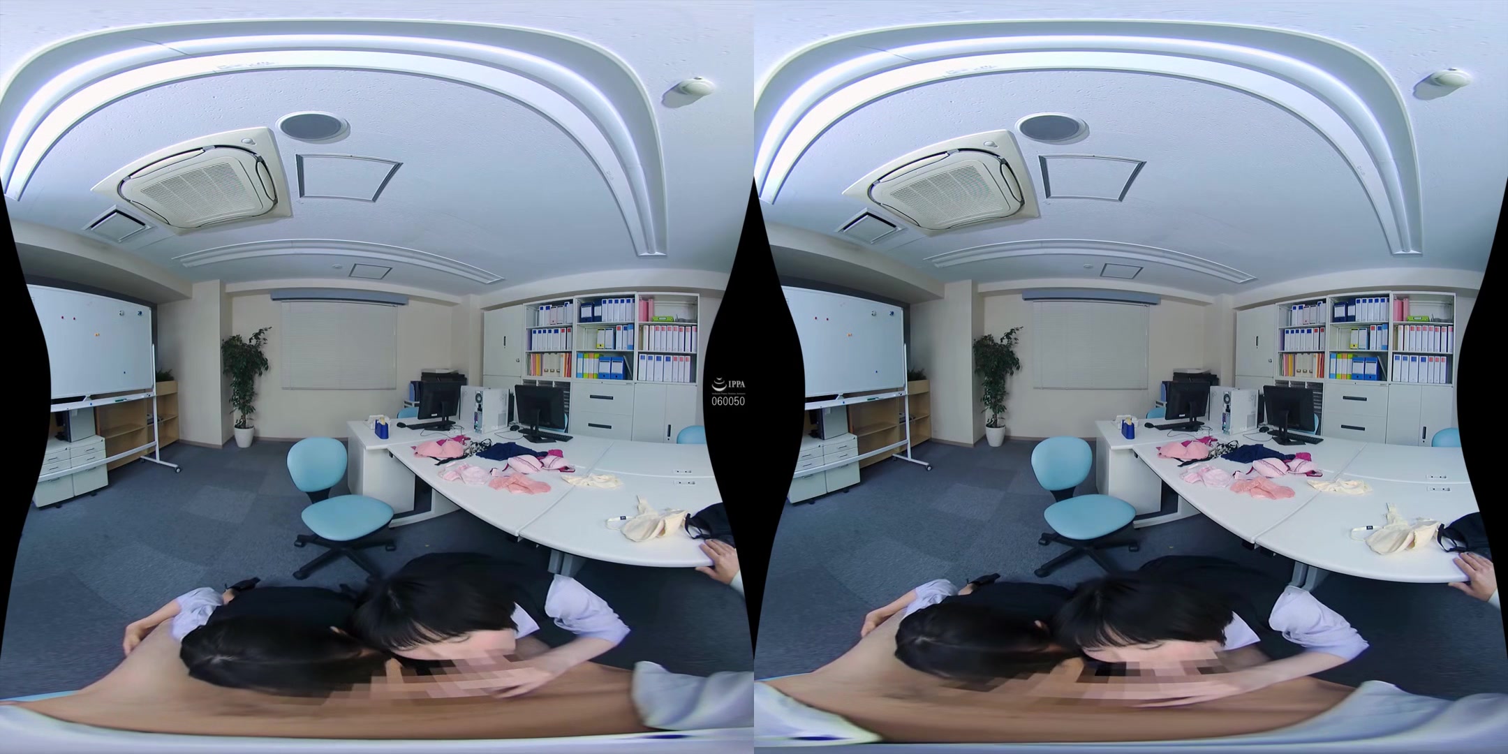 Your New Life at the Company with Only Horny Women - FFFM Office Sex Asian Foursome