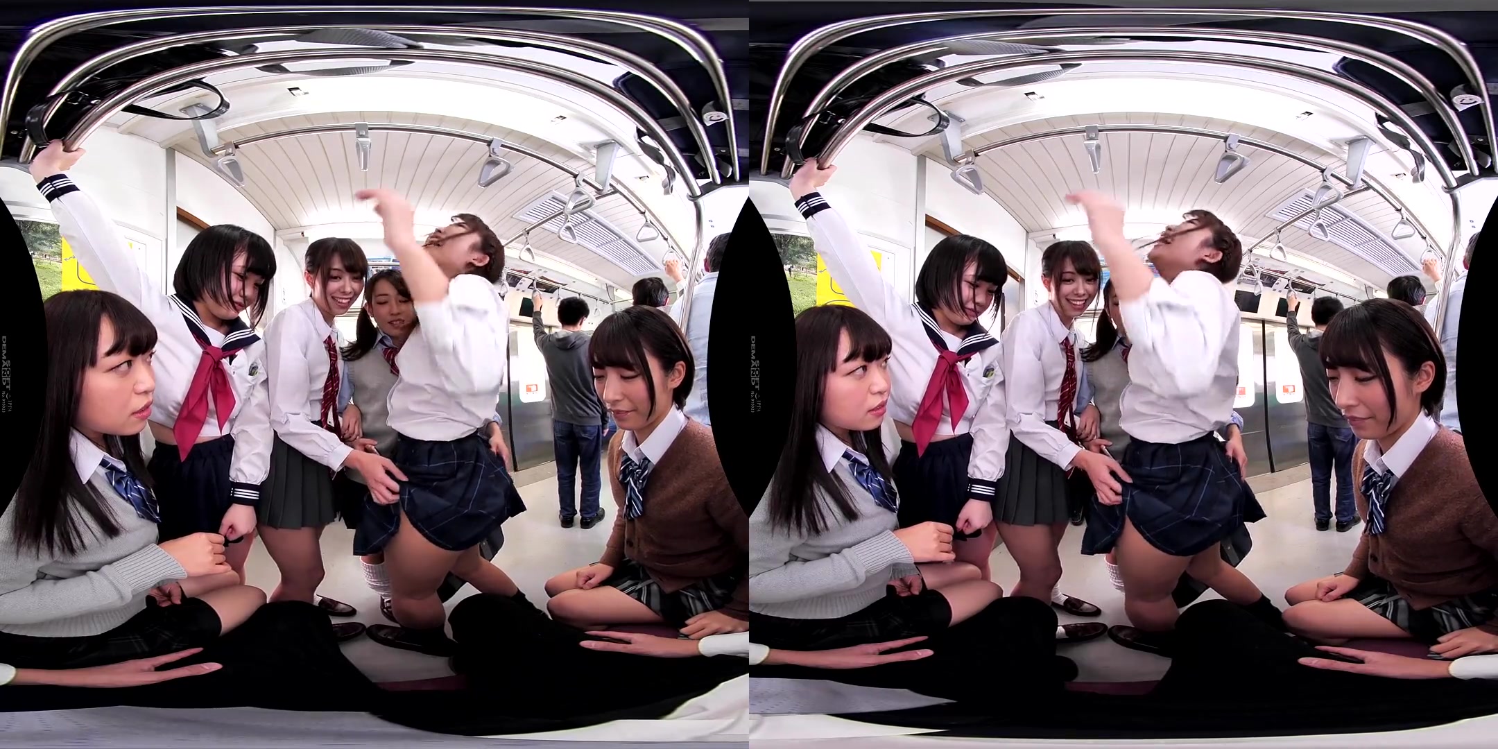 Packed in a Train Car and Surrounded by Nothing but Women! - Public