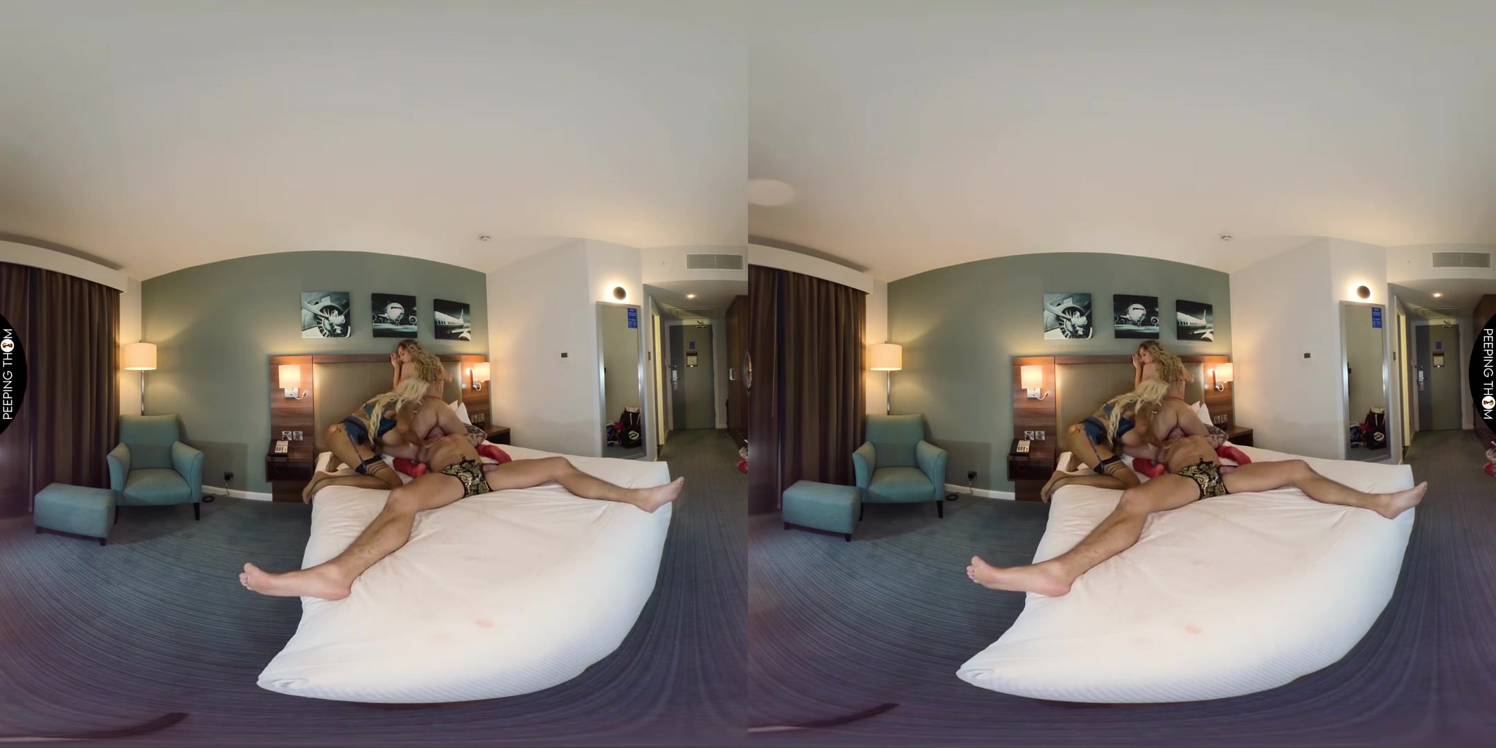 Sophie Anderson and Paige Florence - Filthy Spit Sluts; 3D Porn MFF Threesome VR