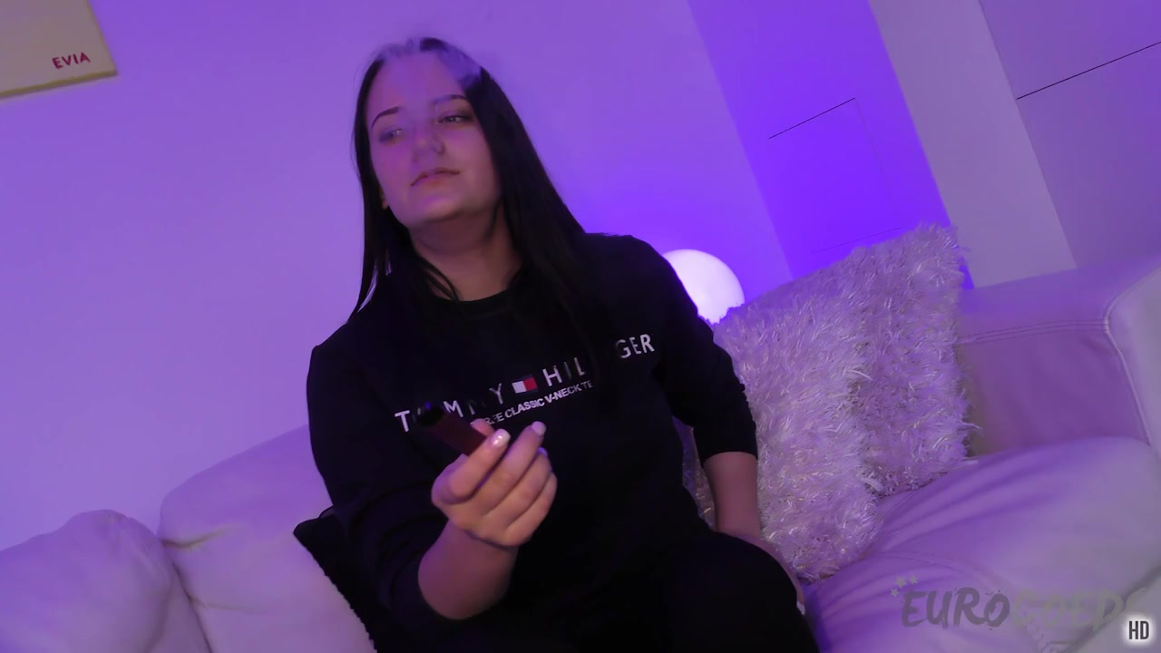 teen 18+ Rosalina Vibing And Fingering Her Young Pussy On The White Casting Couch Rfo