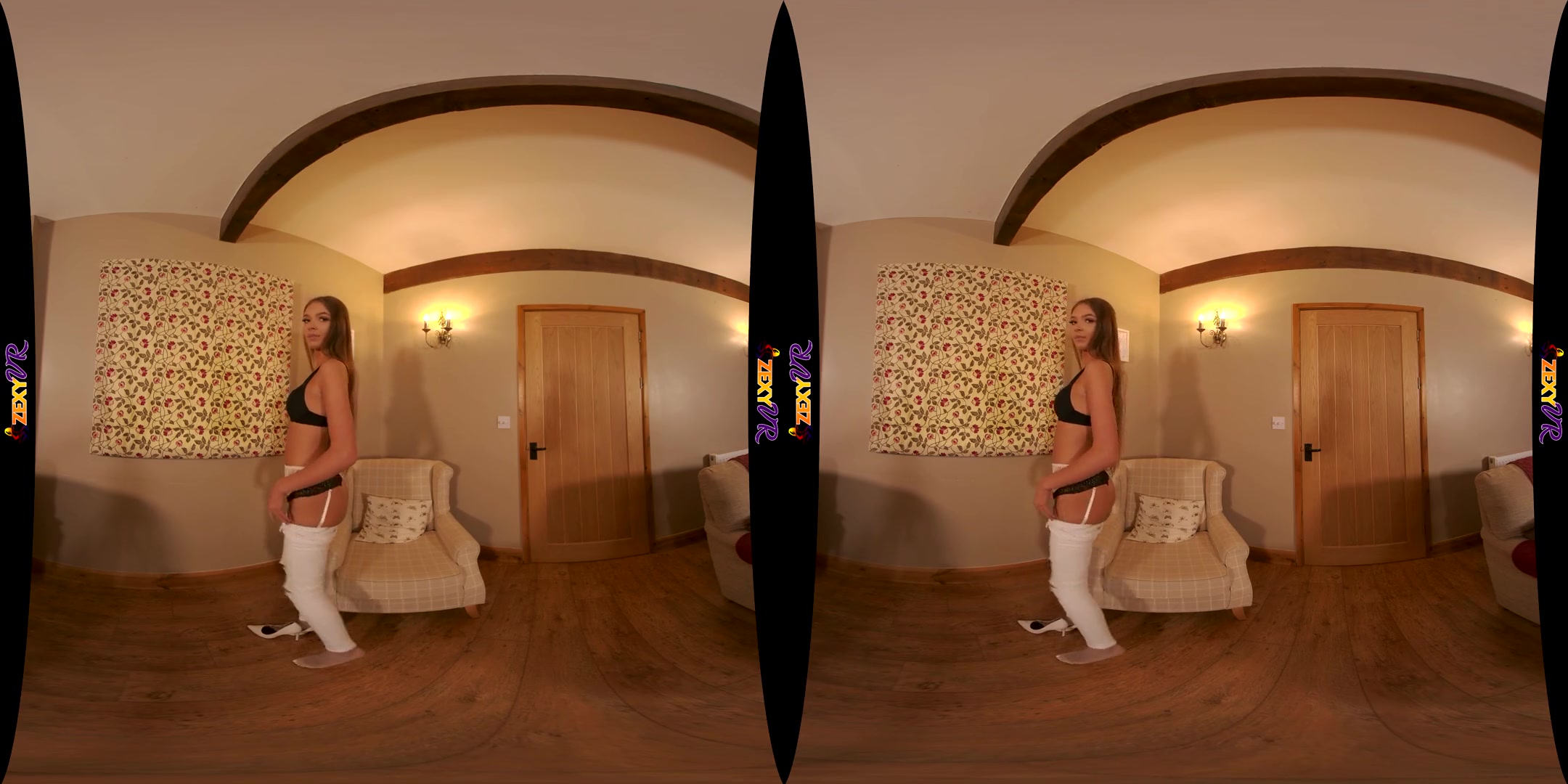 Enticing Energy - Small Tits Nylons Striptease - SexLikeReal