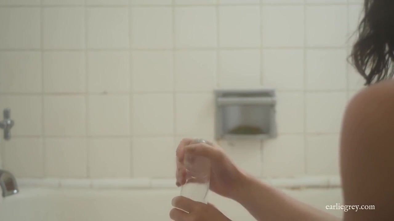 Quick Dildo Handjob And Ride In The Shower