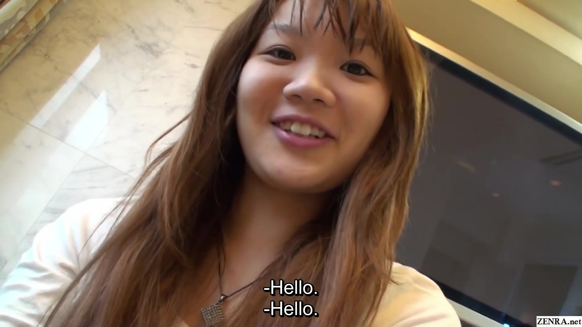 First time amateur Japanese gyaru strips clothing and makeup