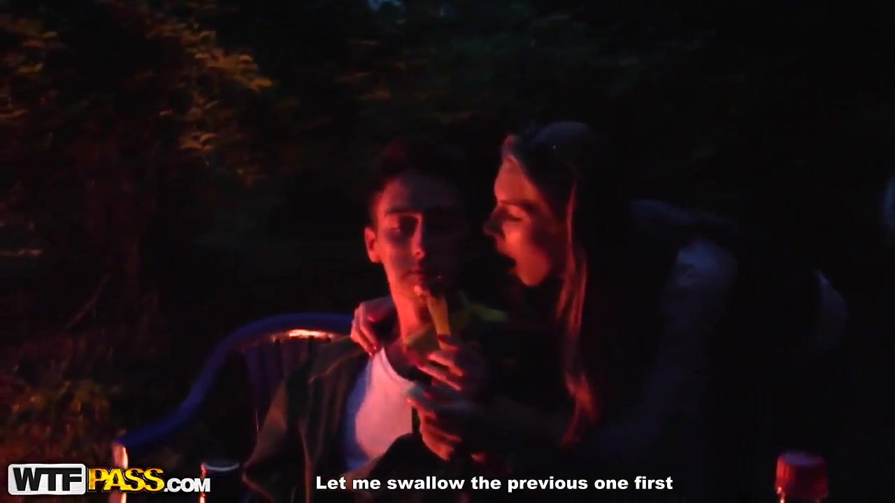 Beautiful girl next door is giving blowjob