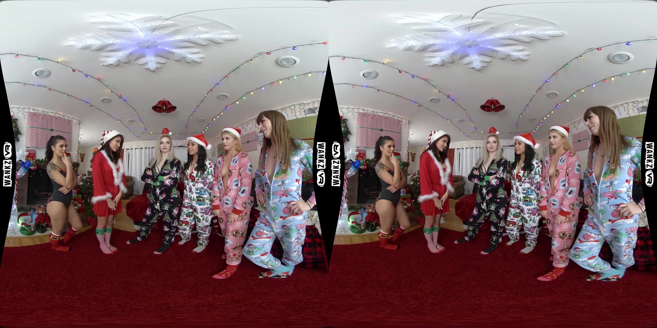 Santa's Naughty List - Harem Reverse Gangbang Pornstar Orgy