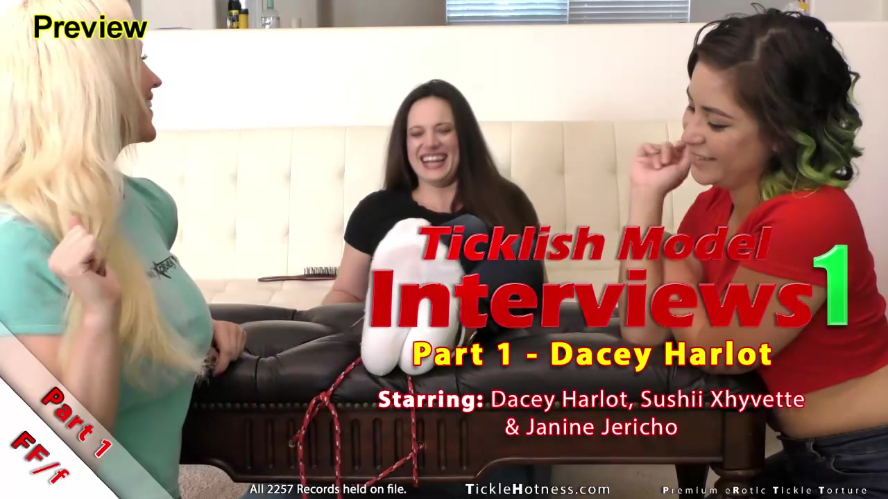Ticklish Model Interviews 1 1 Dacey Harlot - Ticklevideos