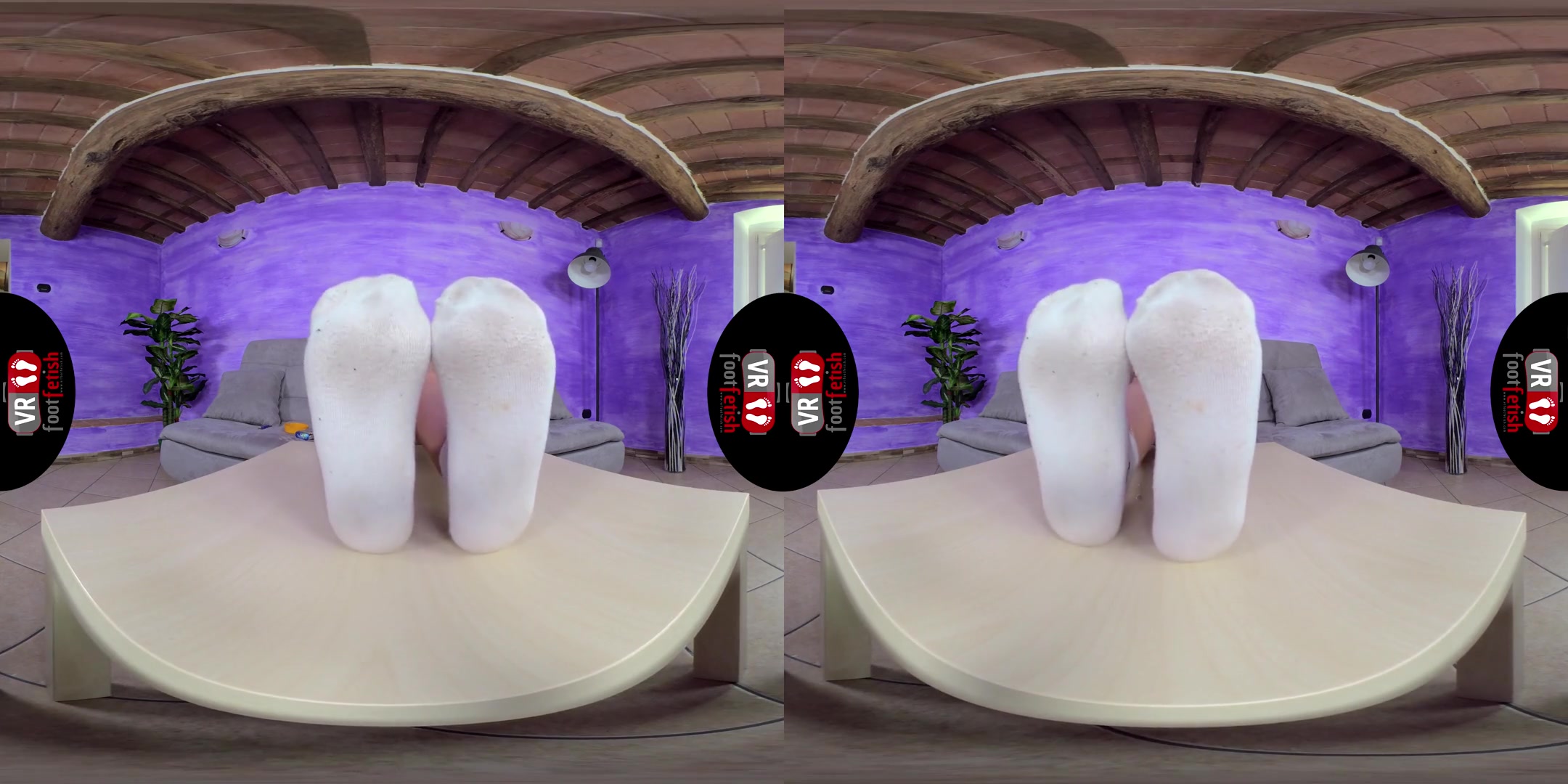 Sexy Brunette Chiara Tempts You With Her Smelly Feet; Foot Fetish Close Up VR