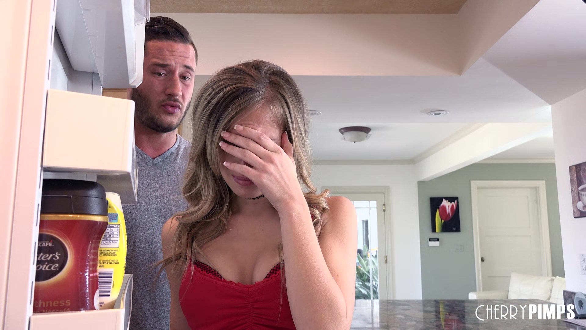 Family Fun Hot Blonde Stepsister Jillian Janson Gets Fingered and Fucked by Her Stepbrother