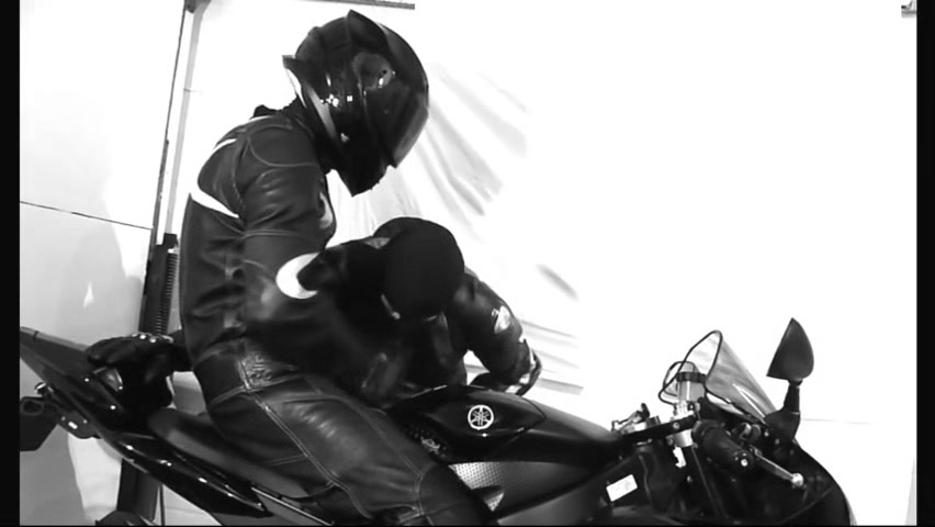 Biker blowjob cum load