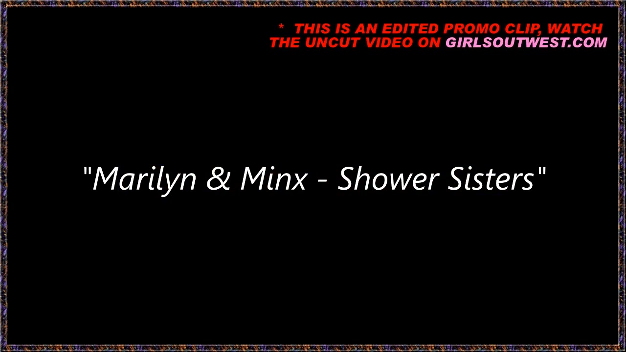 Girls Out West - Two lesbians playing in the shower