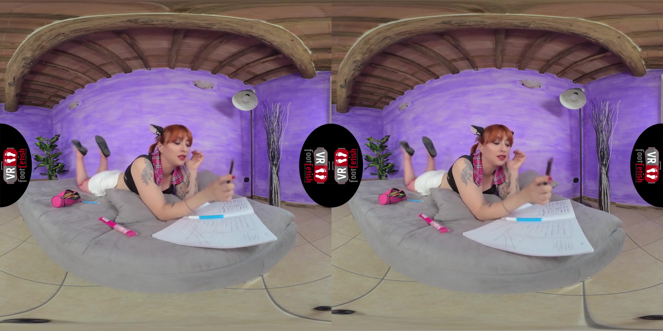 Drop-Dead Gorgeous Ammalia As A Super Sexy teen 18+ - Amateur Alt-Girl in Fishnet Stockings Foot Fetish VR