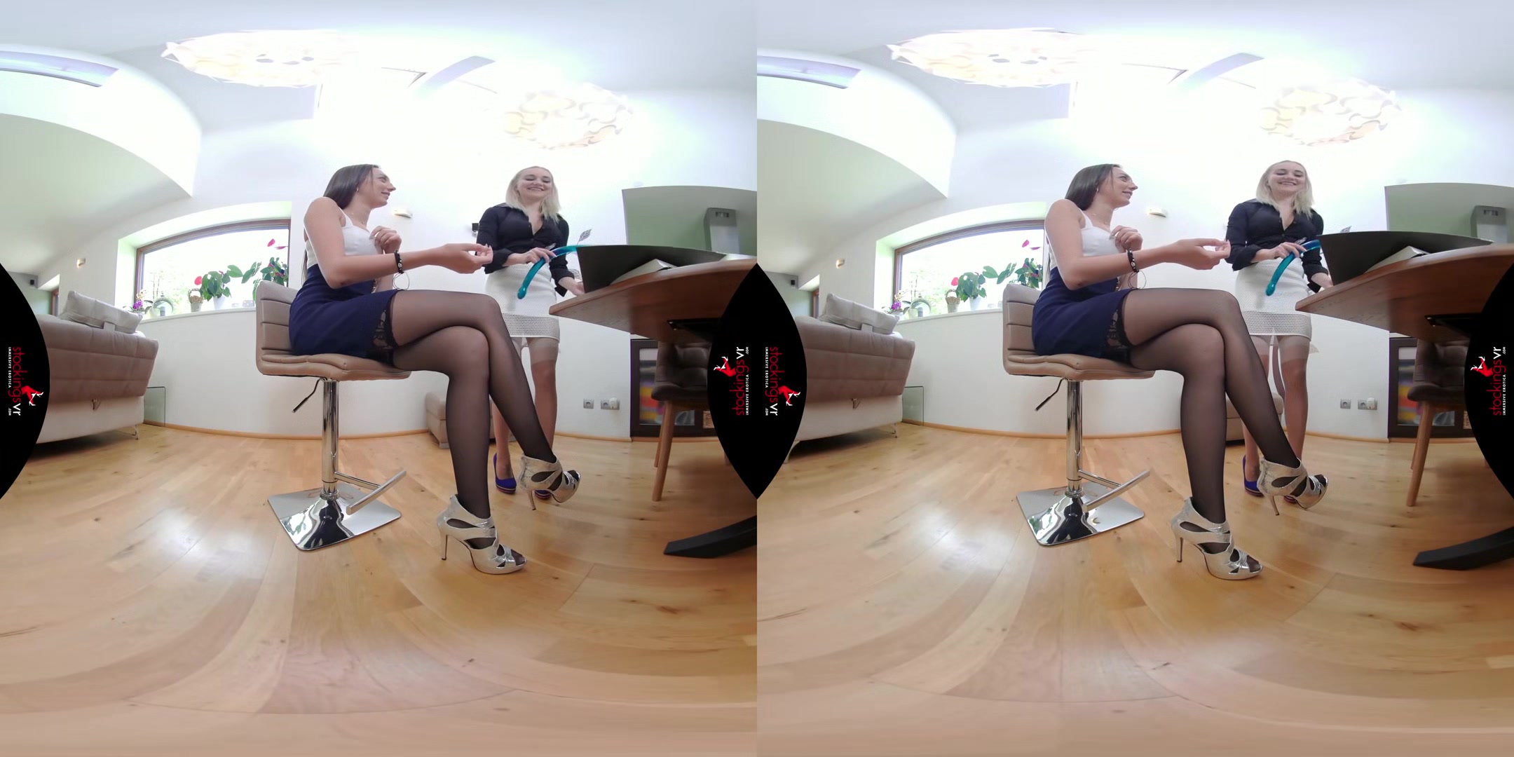 Women who love nylon starring Isabella Della and Marilyn Sugar