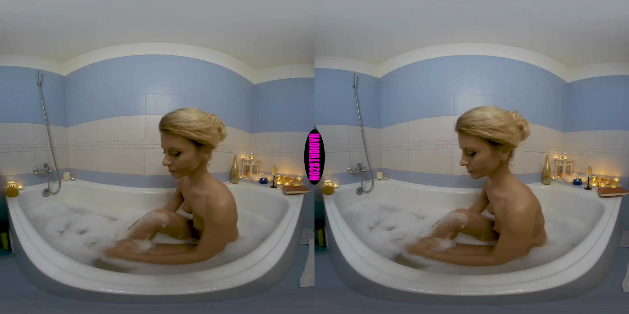 Bubble Bath Dildo Fun - No2StudioVR