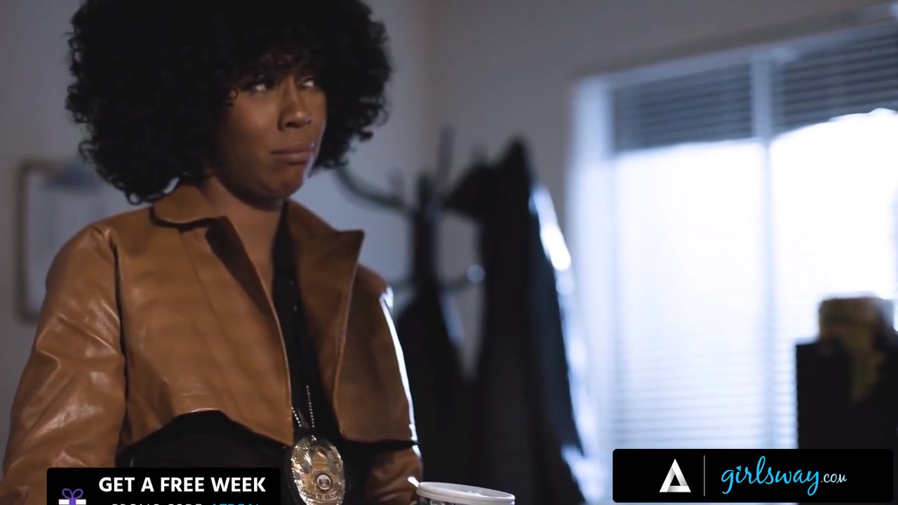 Cali Caliente And Misty Stone - Horny Detective Bangs Her Cop Partner