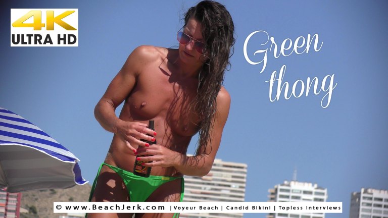 Green thong - BeachJerk